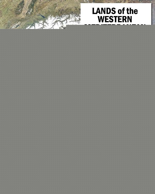 western mediterranean from satellite